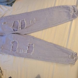 High waisted jeans